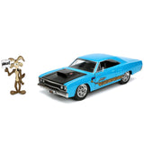 Auto Plymouth Road Runner con Wile E. Coyote 1970 Escala 1:24 Jada Toys JT-32038