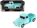 Pickup Ford F-100 1955 Verde Claro Escala 1:24 Motormax MM-79341AC