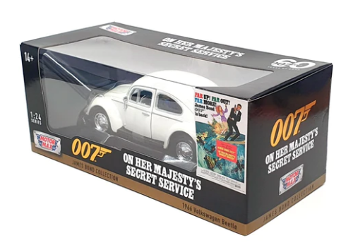 Voiture Volkswagen Coccinelle 1/24 James bond 007'On her Majesty's secret service' Envoi rapide et soigné dans toute la France 🇫🇷 - Collection Voiture Volkswagen Coccinelle 1/24 James bond 007'On her Majesty's secret service' Envoi rapide et soigné dans toute la France 🇫🇷 - Collection