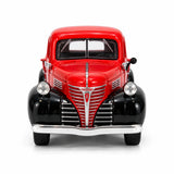 Camioneta Escala 1:24 Plymouth Pickup 1941 Roja y Negra | Motor Max MM-73278AC