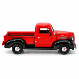 Camioneta Escala 1:24 Plymouth Pickup 1941 Roja y Negra | Motor Max MM-73278AC