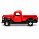 Camioneta Escala 1:24 Plymouth Pickup 1941 Roja y Negra | Motor Max MM-73278AC