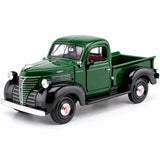 Camioneta Escala 1:24 Plymouth Pickup 1941 Roja y Negra | Motor Max MM-73278AC
