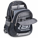 Mochila Skechers Polyester Plomo 70404.22 con Porta Laptop