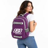 Mochila Skechers Polyester Lila 70404.70 con Porta Laptop