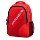 Mochila Skechers Polyester Roja 70206.35 con Bolsillos Laterales