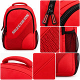 Mochila Skechers Polyester Roja 70206.35 con Bolsillos Laterales