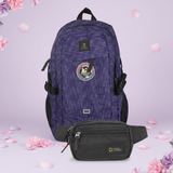 Pack Día de la Madre - Mochila Púrpura + Canguro Negro National Geographic