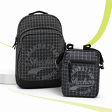 Pack Día del Padre Skechers Negro | Mochila Backpack 72801.06 + Minibolso Utility Bag 72803.06