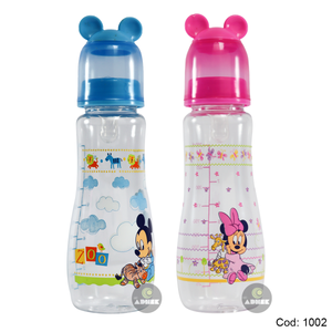 BIBERON MICKEY MINNIE rosado celeste DISNEY 1002 DISNEY