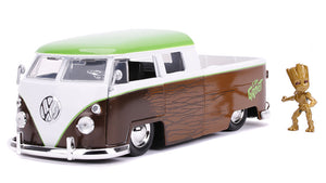 AUTO 1:24 VOLKSWAGEN BUS PICKUP Y GROOT 1963 31202 JADA