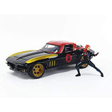 Auto  Chevy Corvette 1966 | Black Widow | Escala 1:24 | Jada Toys | JT-31749