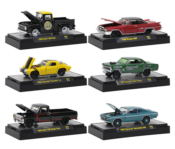 Auto Escala 1:64 Chevrolet corvette, Nova, Ford F100, Plymouth, Chrysler M2 M2-32600-60