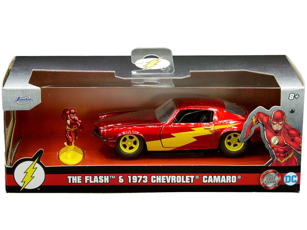 Camaro Chevrolet The Flash 1973 - Figurine Greenlight 1/32 JADA 33086, Neuve Sous Blister