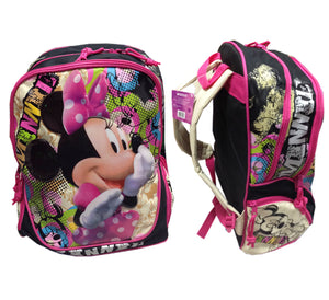 MOCHILA MINNIE POLYEST fuxia ros 901-MN0199 DISNEY