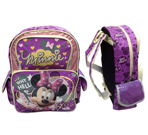 MOCHILA MINNIE POLY fux lila 901-MN3648 DISNEY