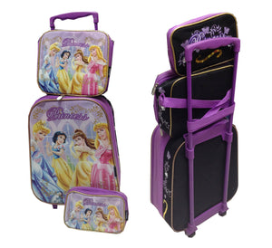 MALETA C/RUEDAS PRINCES X 3 PZS lil fux 907-PC3732 DISNEY