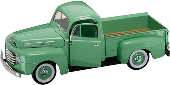 AUTO FORD F-1 PICK UP WITH FLATBED COVER 1948 1:18 VERDE LUCKY DIECAST  LD-92218
