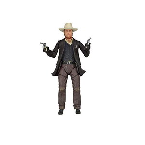 "Figura The Lone Ranger mostrando las pistolas duales y su sombrero."