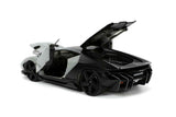 AUTO LAMBORGHINI CENTENARIO gris/negro ESC. 1:24 JADA JT-32951