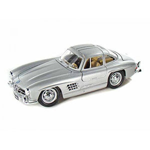 AUTO 1:24 MERCEDES BENZ 300SL plata 18-22023 BBURAGO