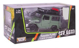 AUTO 1:24 TOYOTA FJ40 LAND CRUISER verd blan 79137 MOTORMAX