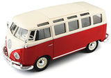 AUTO 1:25 VOLKSWAGEN VAN SAMBA rojo/beis 31956