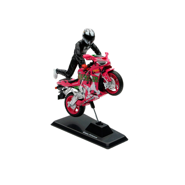 MOTOCICLISTA ESCALA 1.18 KANE FRIESEN lila 67412 NEW RAY