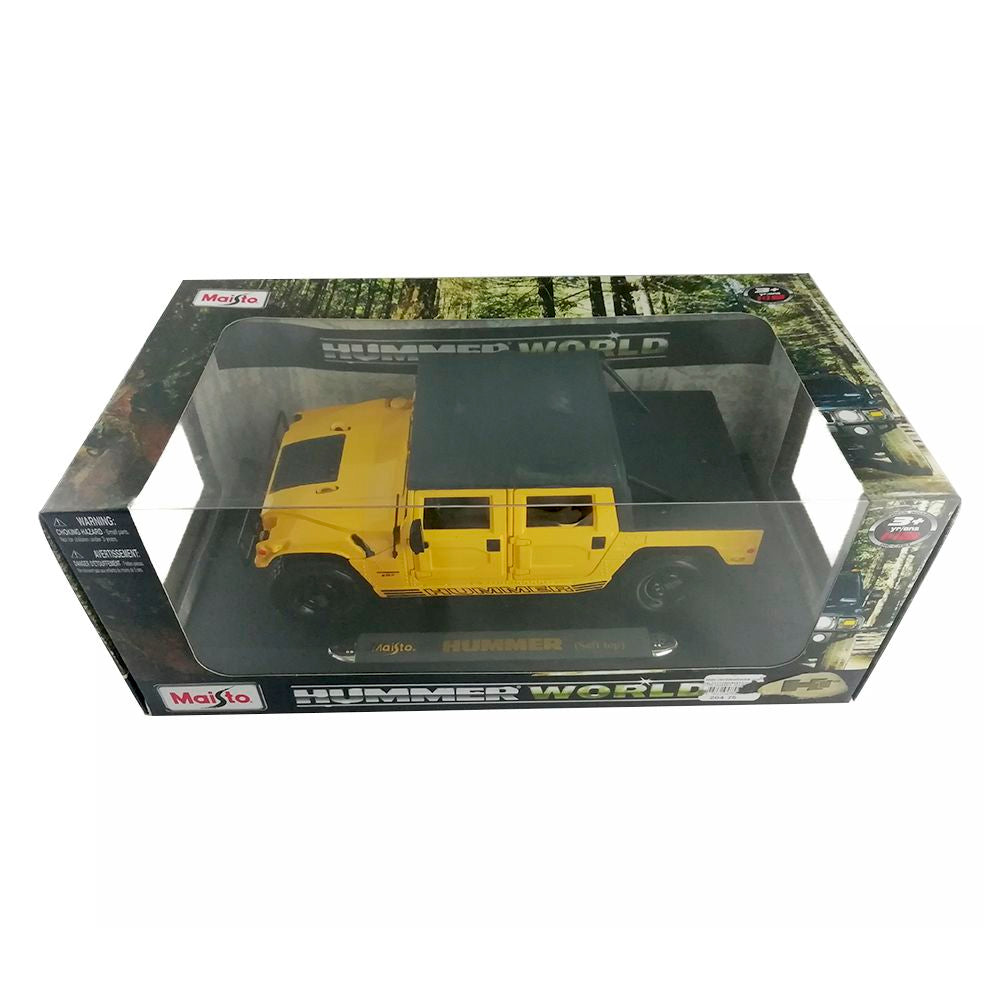 Maisto Hummer H1 Soft Top Gelb 1/18 (Gebraucht) in für CHF 29 - mit