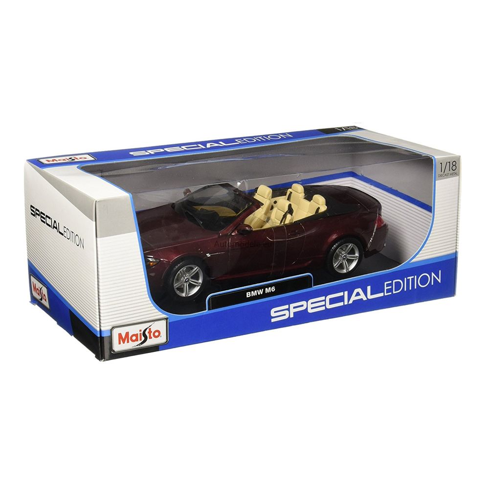 AUTO 1:18 BMW M6 CABRIOLET marrón metálico 31145 MAISTO – Adhek Perú