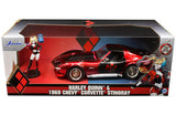 Chevy Corvette Stingray 1969 con Figura de Harley Quinn | Escala 1:24 | Jada Toys | JT-31196