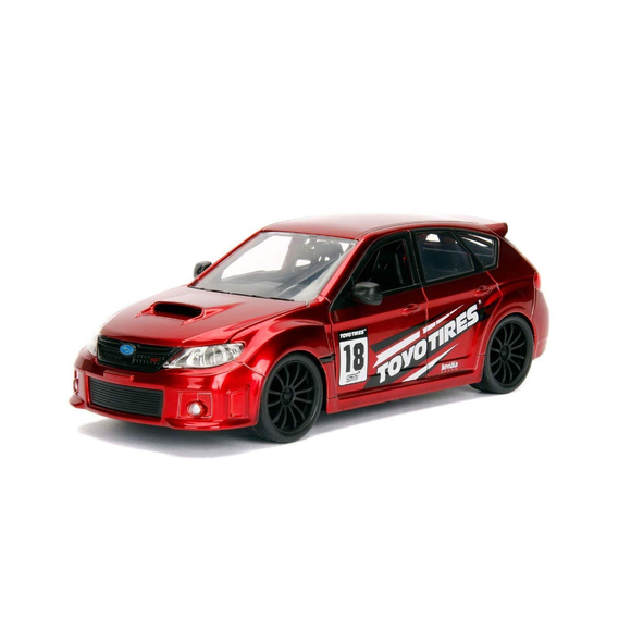 Auto Subaru Impreza WRX STI 2012 Guinda | Escala 1:24 | Jada Toys | Código 30389