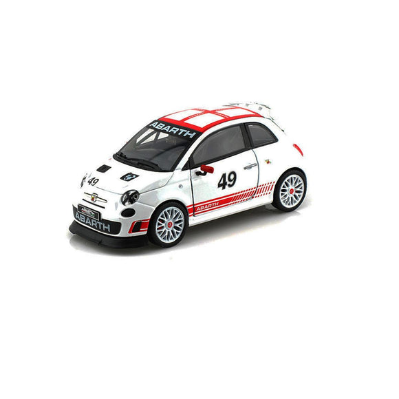 Auto Abarth 500 de Carreras | Escala 1:24 | Bburago | Código 18-28101