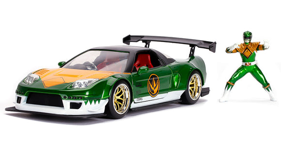 Auto Escala 1:24 Green Ranger Honda NSX Type-R Japan Spec 2002 | Power Rangers | Jada 31909