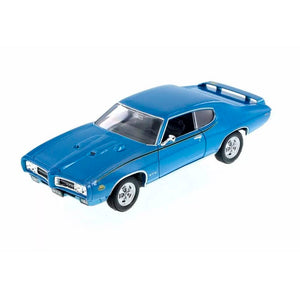 Auto Pontiac GTO 1969 Escala 1:24 | Welly | Modelo Azul 22501W