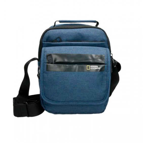 Bolso National Geographic Azul N13103.39 con 5 Compartimientos y Bolsillo para Tablet