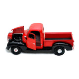 Camioneta Escala 1:24 Plymouth Pickup 1941 Roja y Negra | Motor Max MM-73278AC