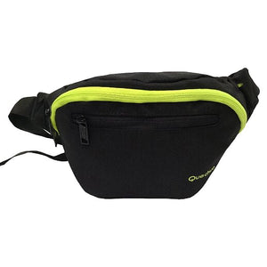 Canguro Quechua Negro con Verde QC-5217A de 2 Compartimentos