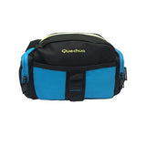 Pack Día del Padre Quechua | Mochila Q-5219A Negro/Celeste + Canguro Q-5218A Negro/Turquesa