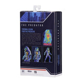 "Figura Depredador Fugitivo de Visión Térmica en su empaque original de NECA, mostrando la caja con diseño multicolor."