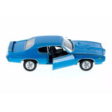 Auto Pontiac GTO 1969 Escala 1:24 | Welly | Modelo Azul 22501W