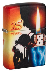 ENCENDEDOR ZIPPO C/ LOGO 25 YEARS 49700