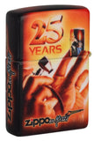 ENCENDEDOR ZIPPO C/ LOGO 25 YEARS 49700