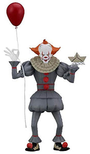 "Figura Toony Terrors Pennywise con sus accesorios incluidos: globo rojo y barco de papel."