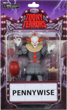  "Figura Toony Terrors Pennywise de 6 pulgadas en su empaque original de NECA, mostrando el diseño caricaturesco y terrorífico del personaje."