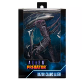 “Caja de colección Alien vs Predator Razor Claws con ventana frontal.”