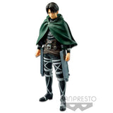 “Figura de Levi con base para exhibición – Banpresto Bandai.”