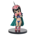 “Figura Chichi niña de Dragon Ball con casco y capa – Bandai.”