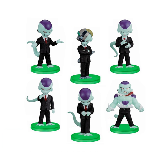 “Set completo Boss Style con seis poses de Freezer – Dragon Ball Z.”