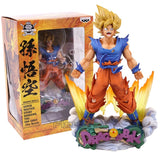 “Figura Goku Super Saiyan Diorama con empaque original Bandai.”